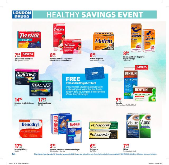 London Drugs Flyer from 09/18/2020
