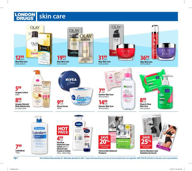 London Drugs Flyer from 11/20/2020