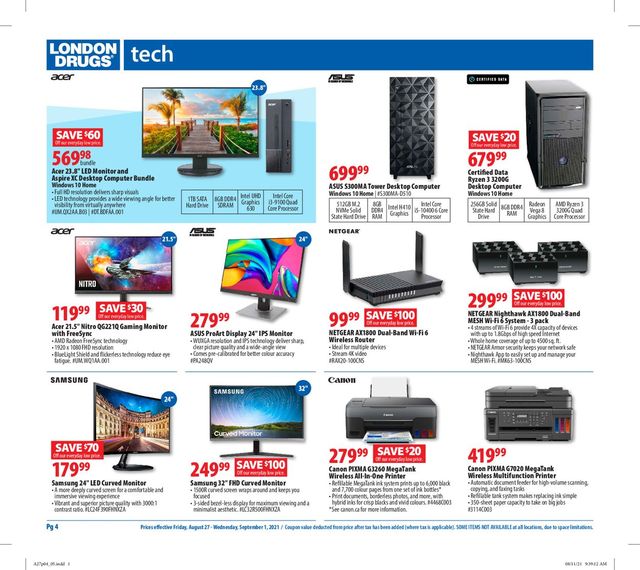 London Drugs Flyer from 08/27/2021