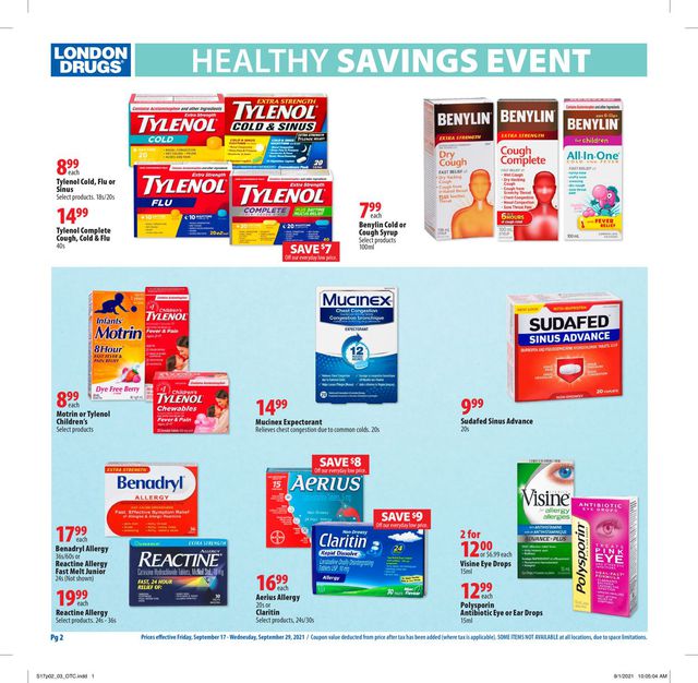 London Drugs Flyer from 09/17/2021