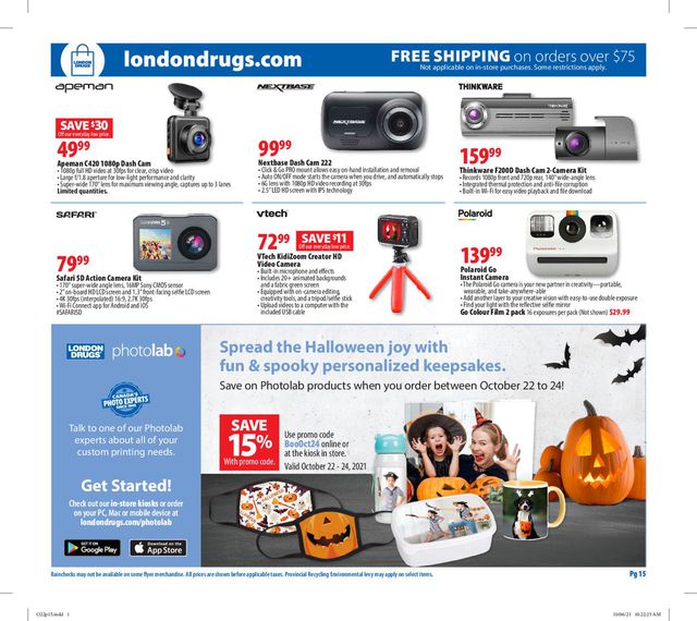 London Drugs Flyer from 10/22/2021