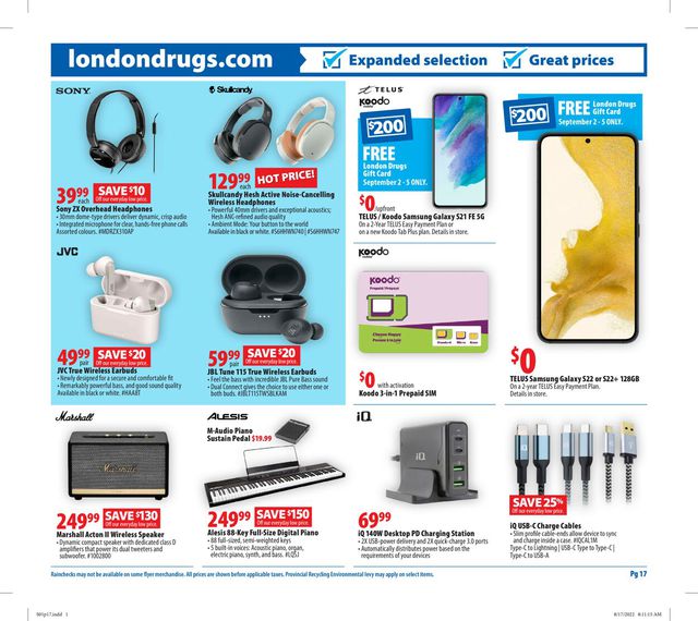 London Drugs Flyer from 09/01/2022
