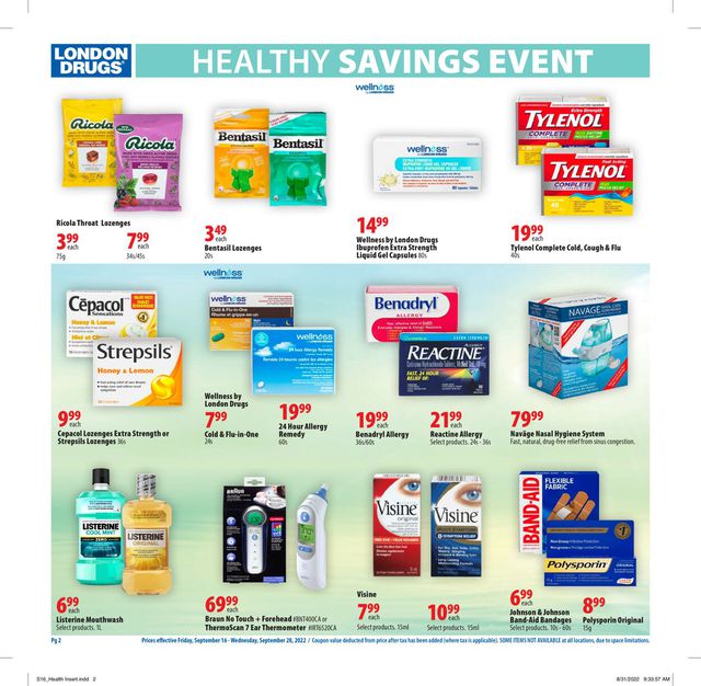 London Drugs Flyer from 09/16/2022