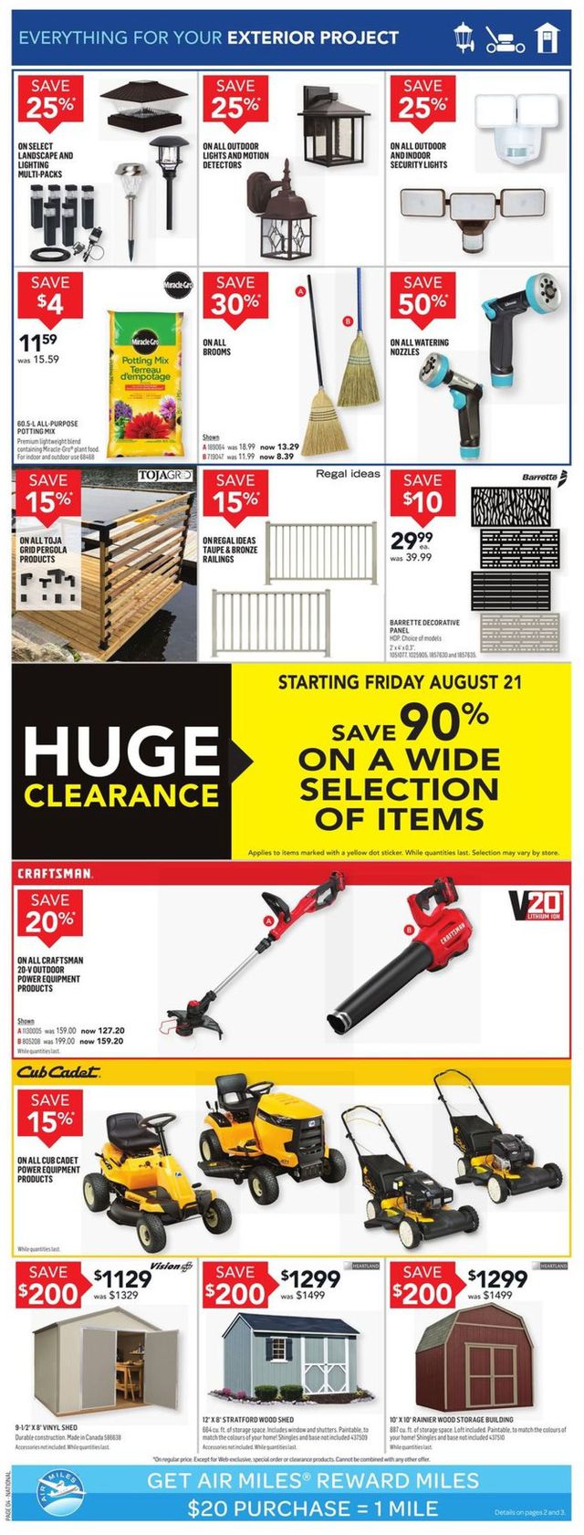 Lowes Flyer from 08/20/2020