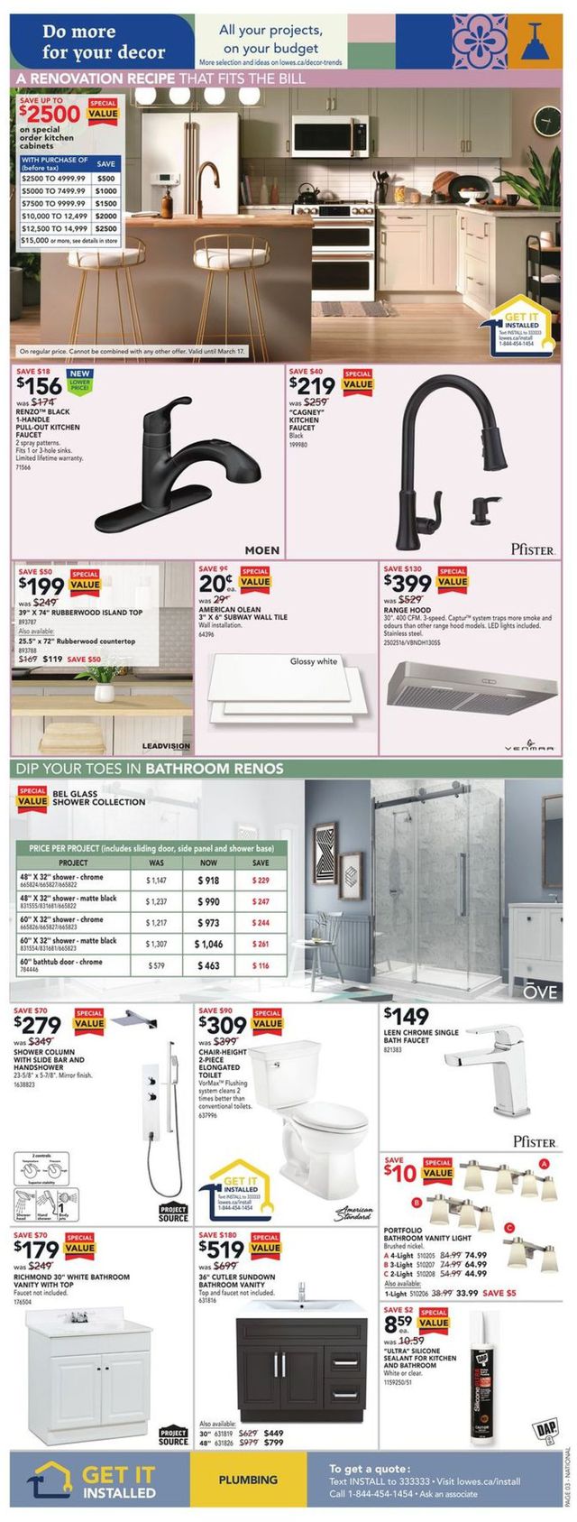 Lowes Flyer from 02/25/2021