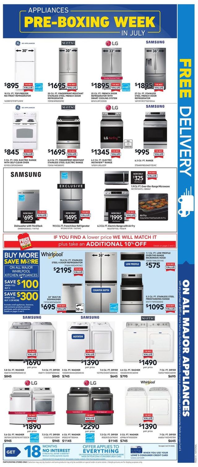 Lowes Flyer from 06/17/2021