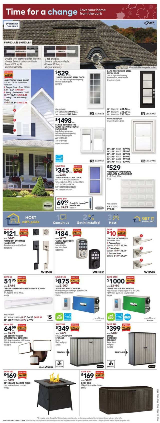 Lowes Flyer from 09/23/2021