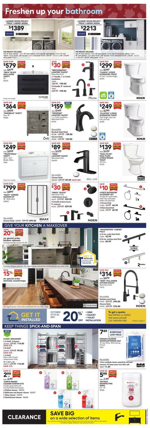 Lowes Flyer from 10/14/2021