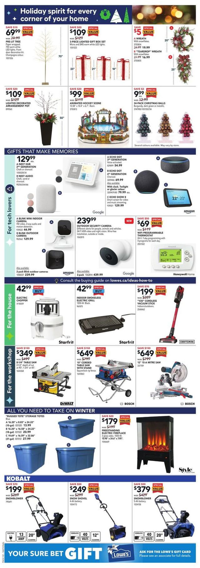 Lowes Flyer from 11/11/2021