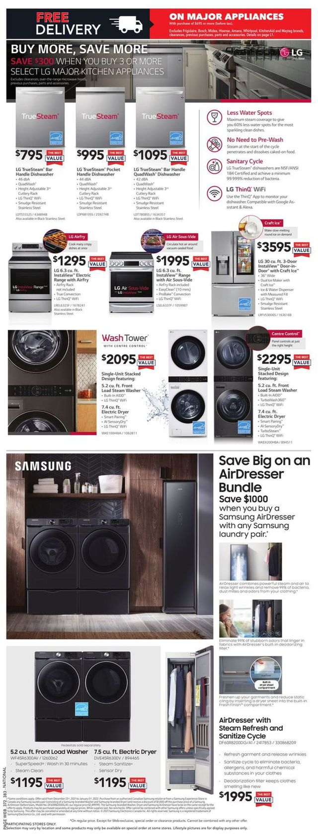 Lowes Flyer from 12/30/2021