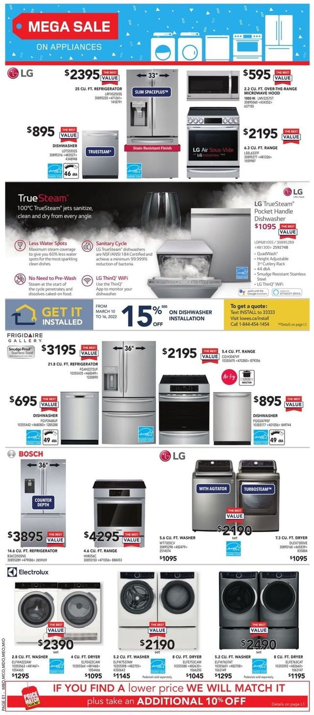 Lowes Flyer from 03/10/2022