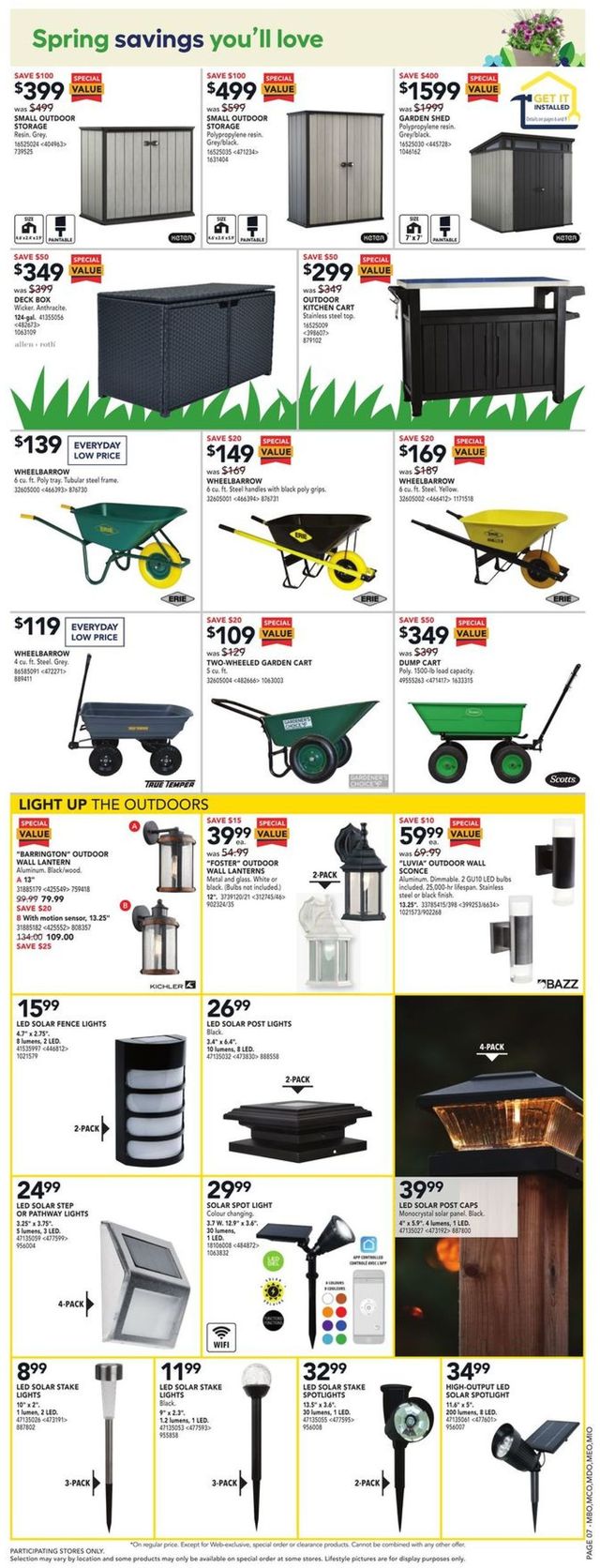 Lowes Flyer from 03/24/2022