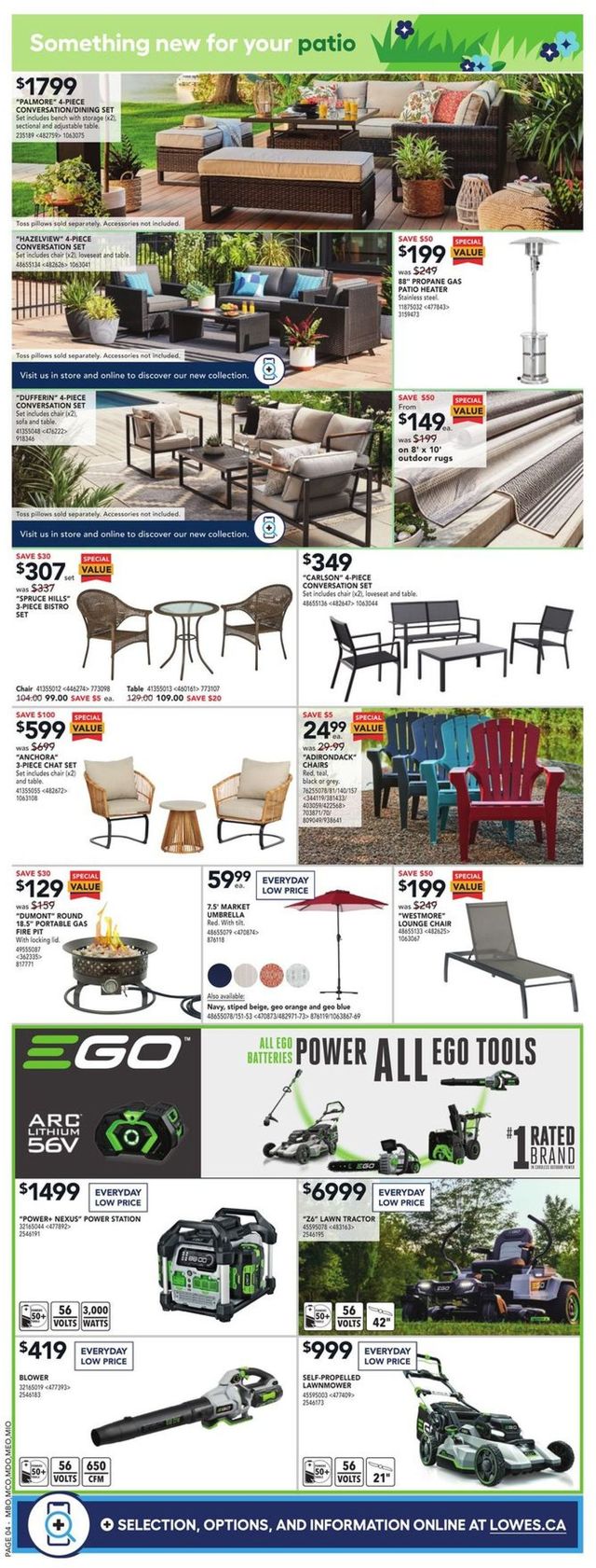 Lowes Flyer from 04/07/2022