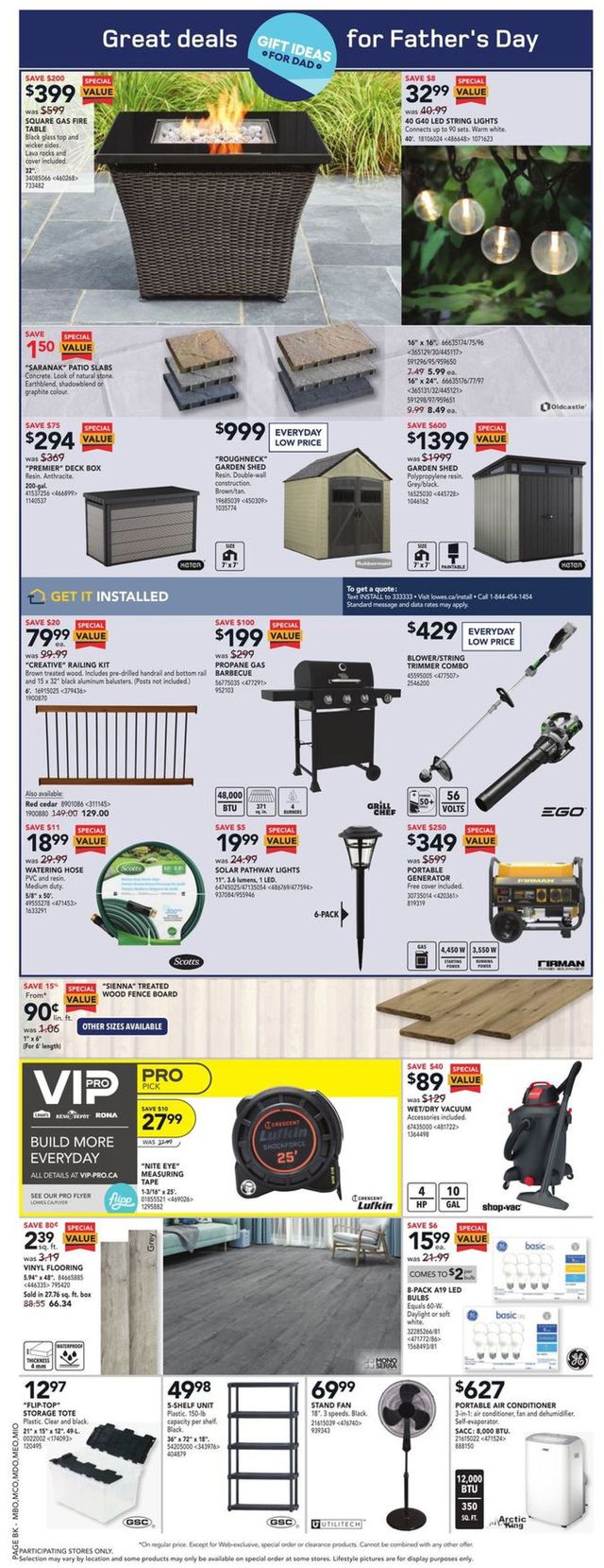 Lowes Flyer from 06/09/2022
