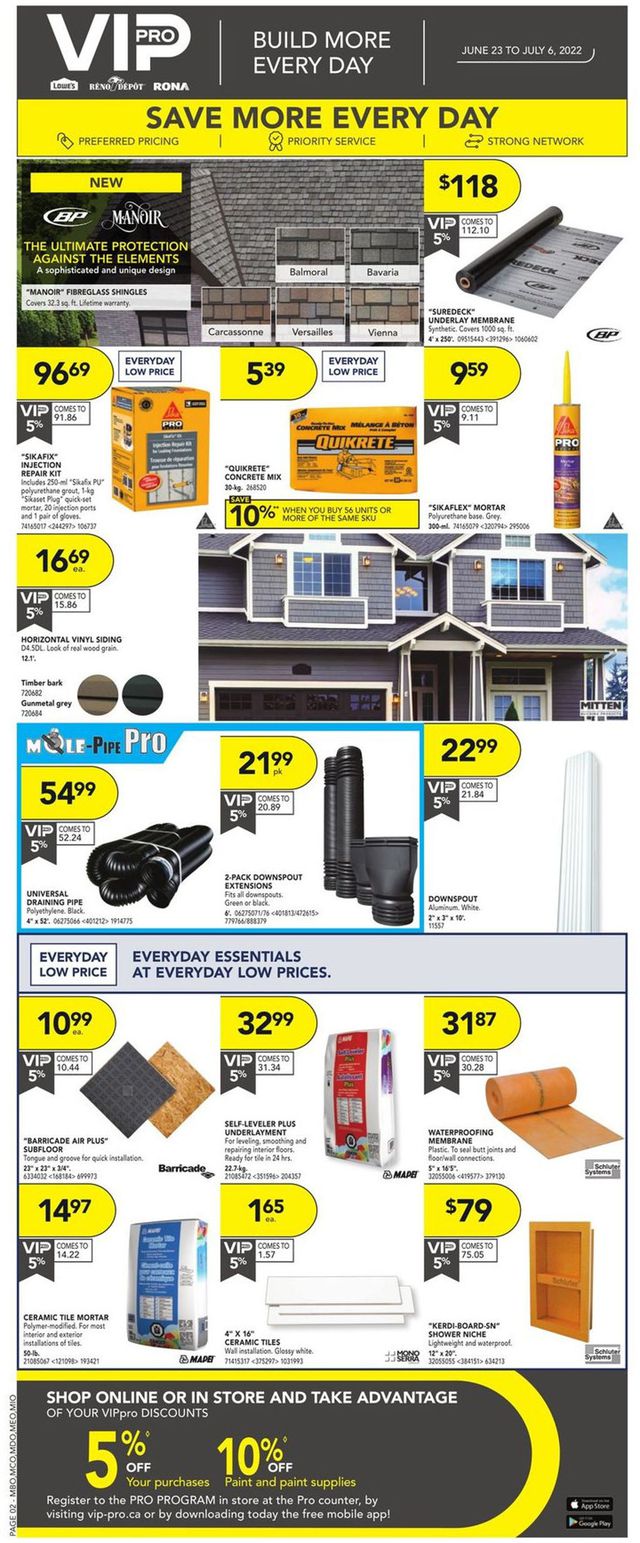 Lowes Flyer from 06/23/2022