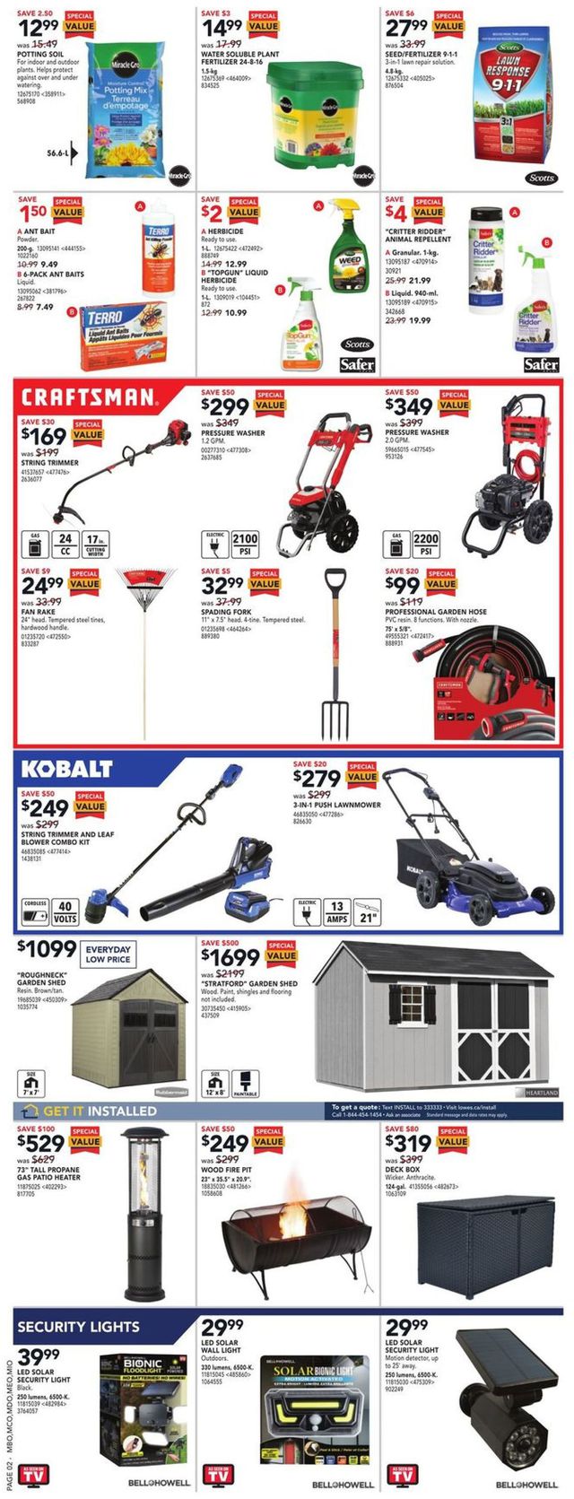 Lowes Flyer from 07/28/2022