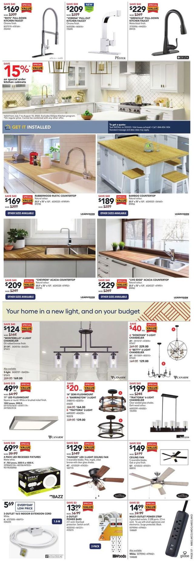 Lowes Flyer from 08/04/2022