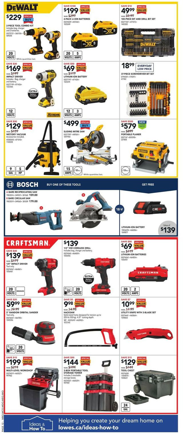 Lowes Flyer from 10/20/2022