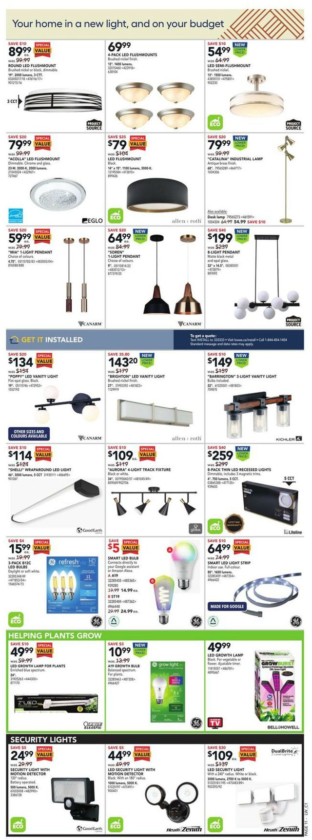 Lowes Flyer from 10/27/2022