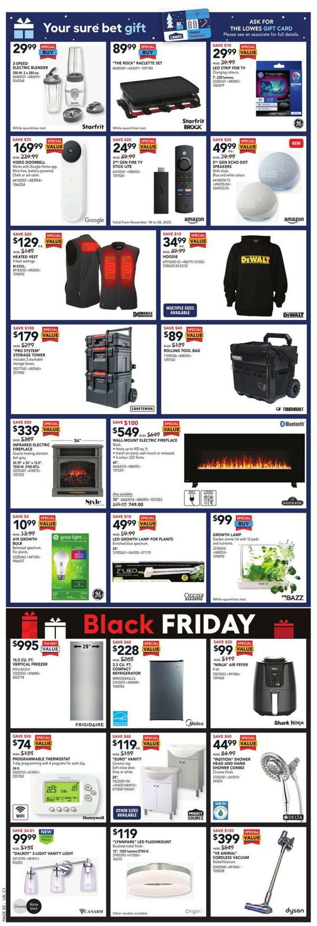 Lowes Flyer from 11/24/2022