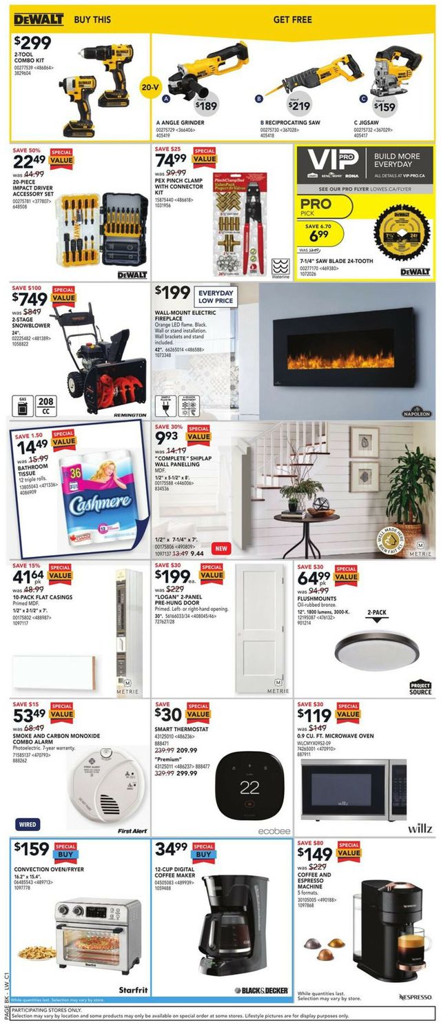 Lowes Flyer from 12/15/2022