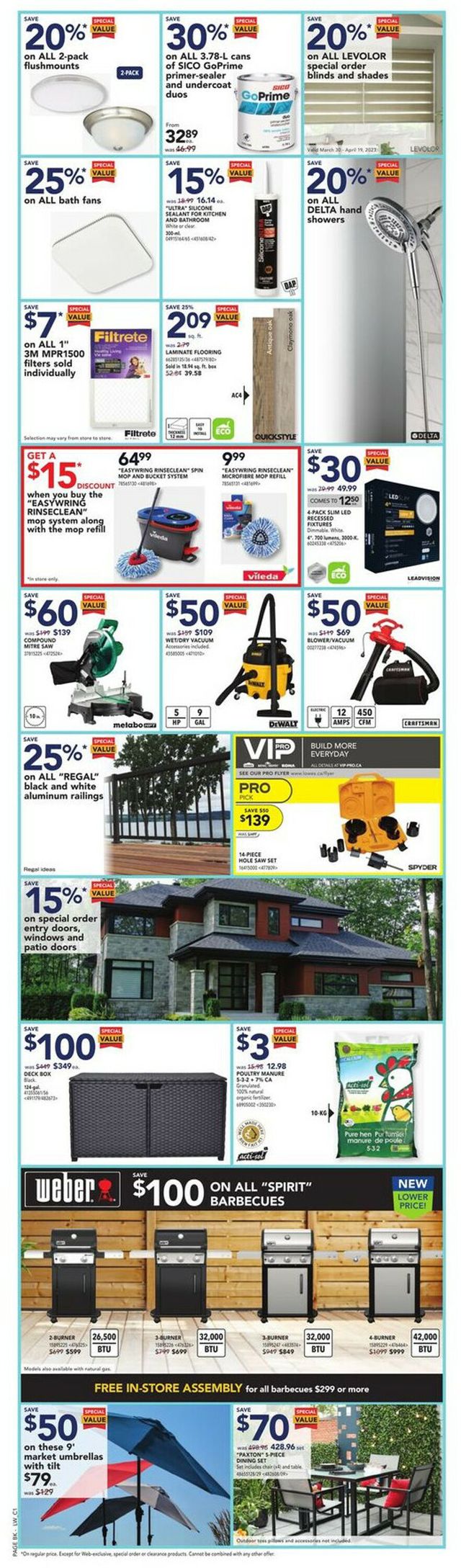 Lowes Flyer from 03/30/2023