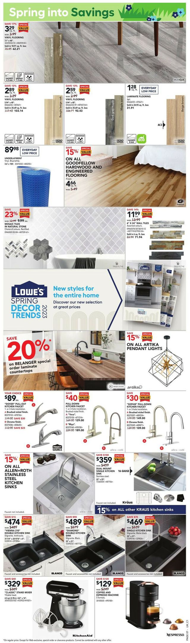 Lowes Flyer from 04/06/2023