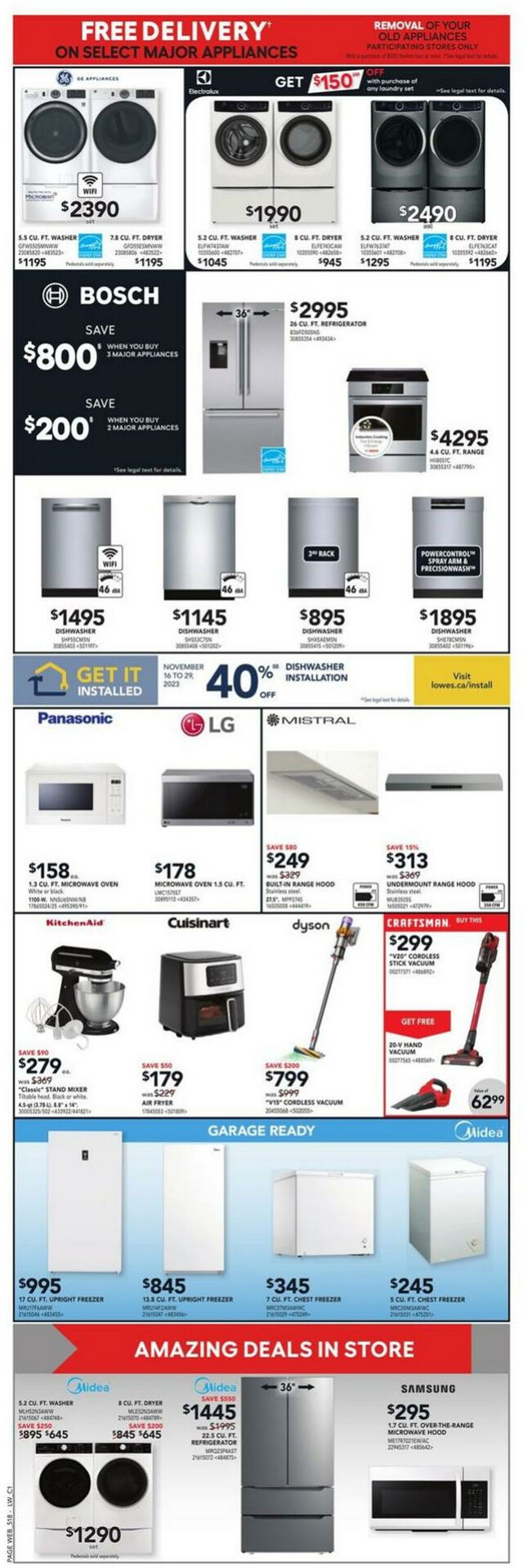 Lowes Flyer from 11/23/2023