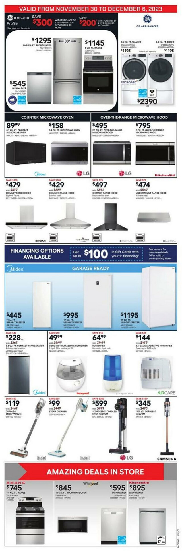 Lowes Flyer from 11/30/2023