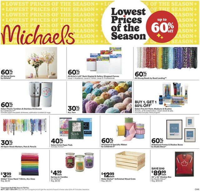 Michaels Flyer from 03/15/2024