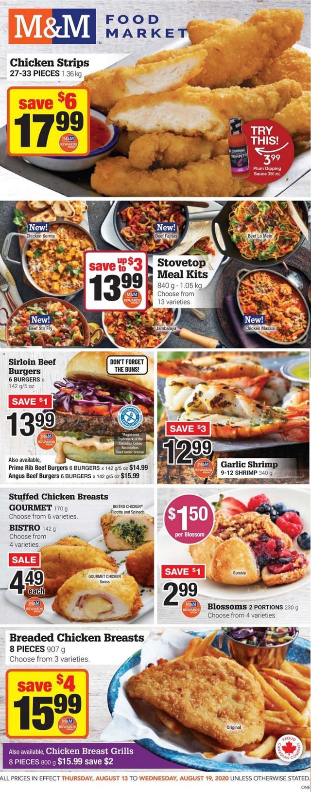 M&M Food Market Flyer from 08/13/2020