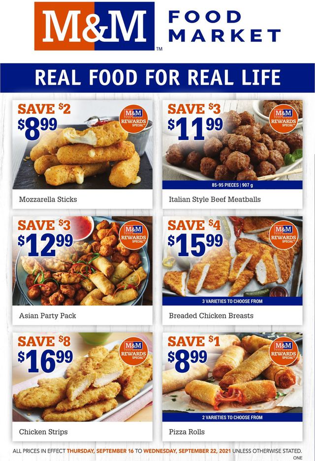 M&M Food Market Flyer from 09/16/2021