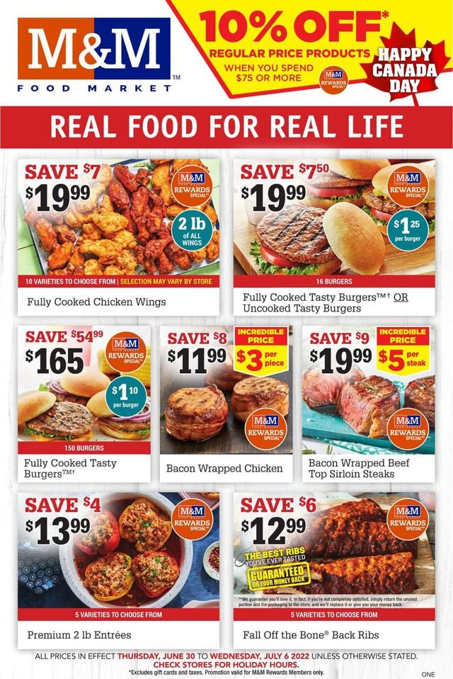 M&M Food Market Flyer from 06/30/2022