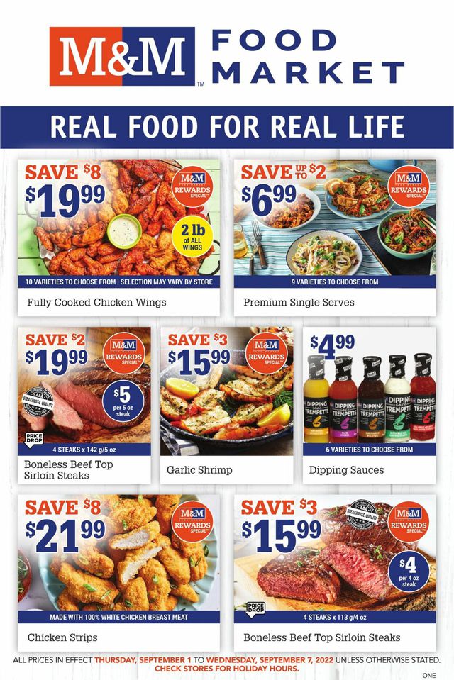 M&M Food Market Flyer from 09/01/2022