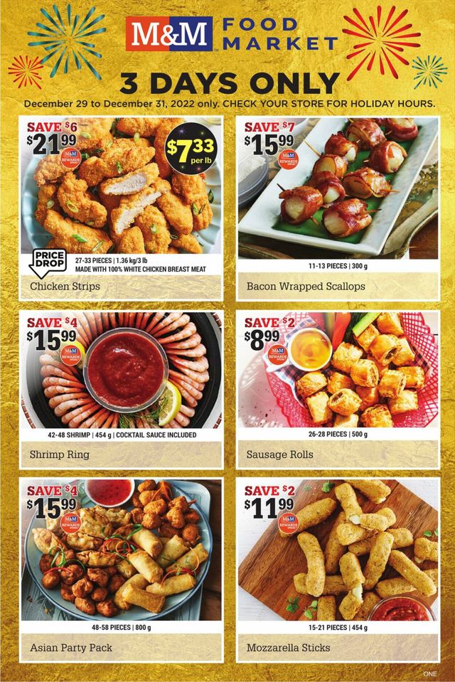 M&M Food Market Flyer from 12/29/2022