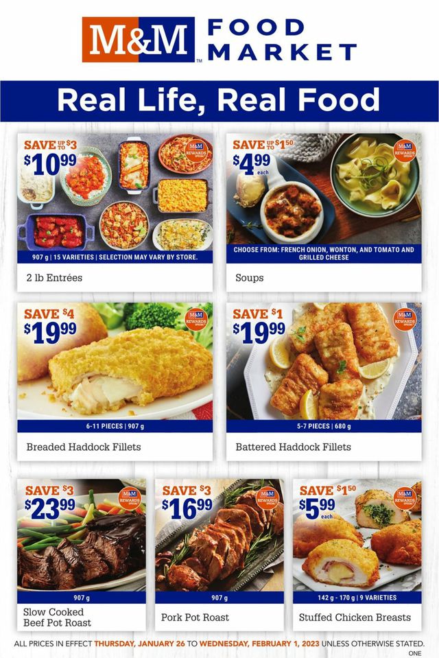 M&M Food Market Flyer from 01/26/2023