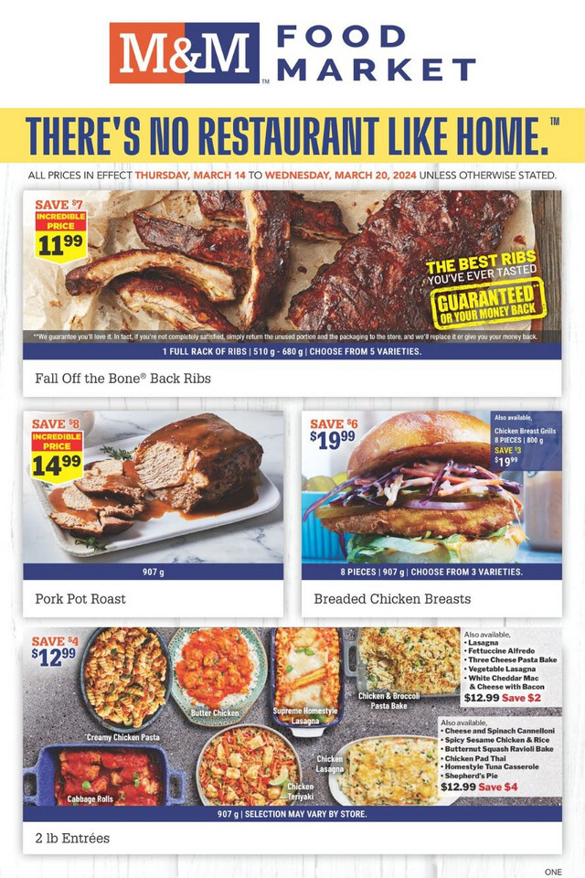 M&M Food Market Flyer from 03/14/2024