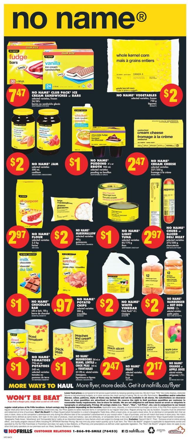 No Frills Flyer from 01/16/2020