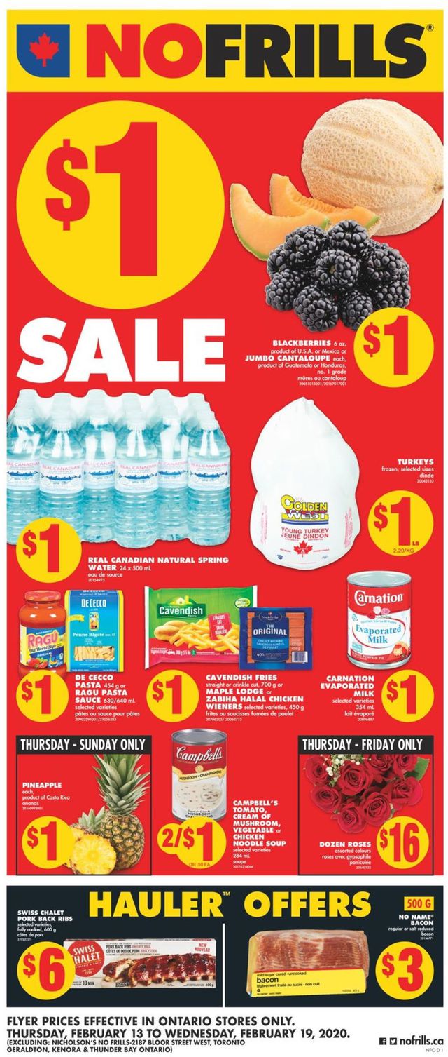 No Frills Flyer from 02/13/2020