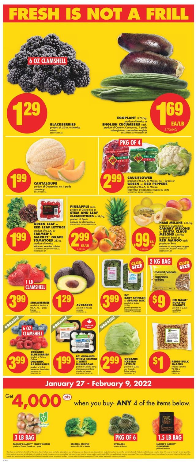 No Frills Flyer from 01/27/2022