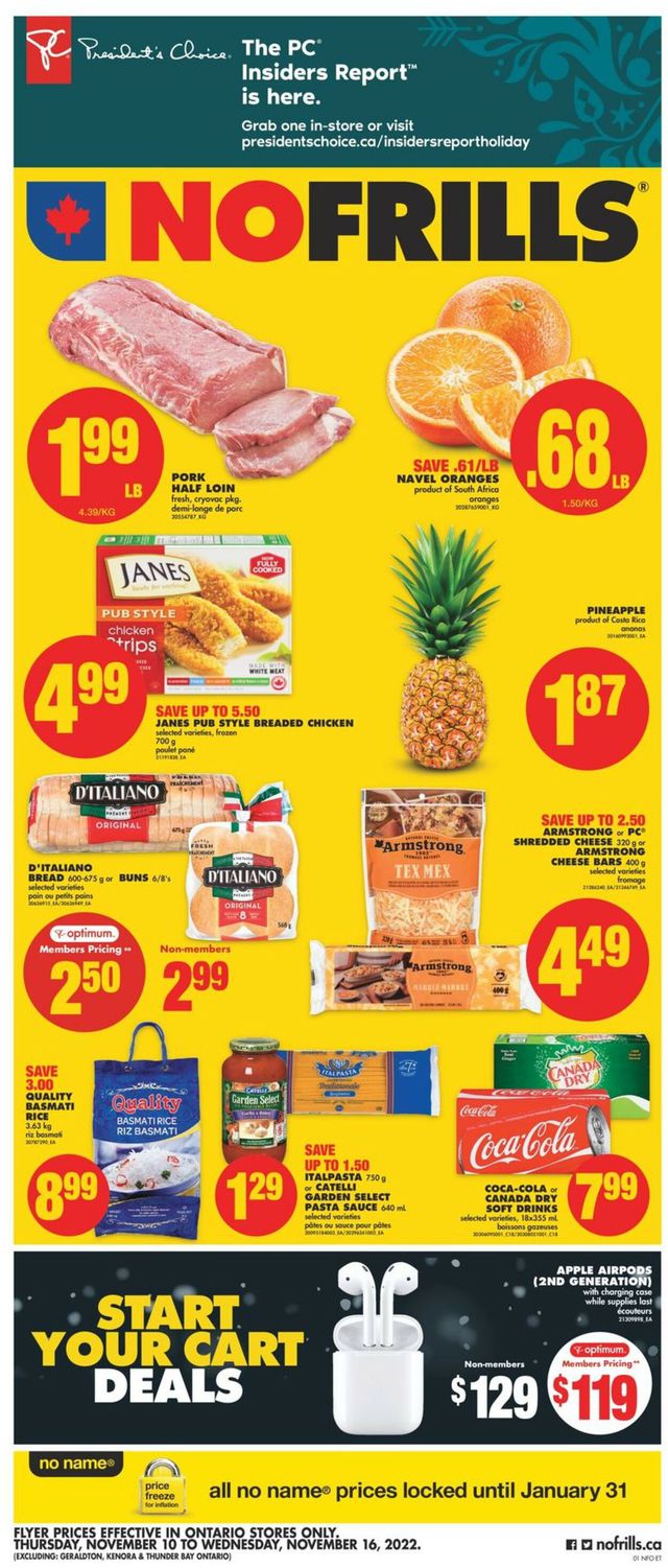 No Frills Flyer from 11/10/2022
