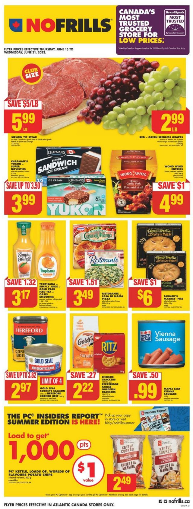 No Frills Flyer from 06/15/2023