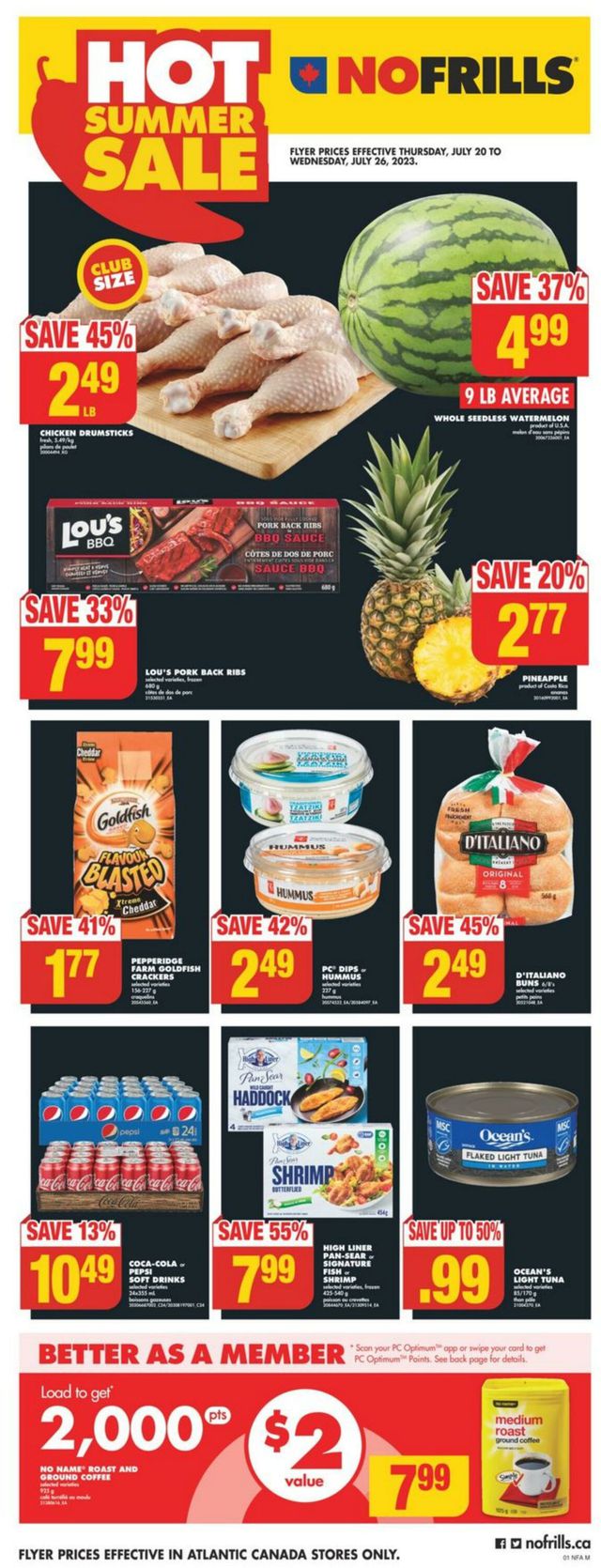 No Frills Flyer from 07/20/2023