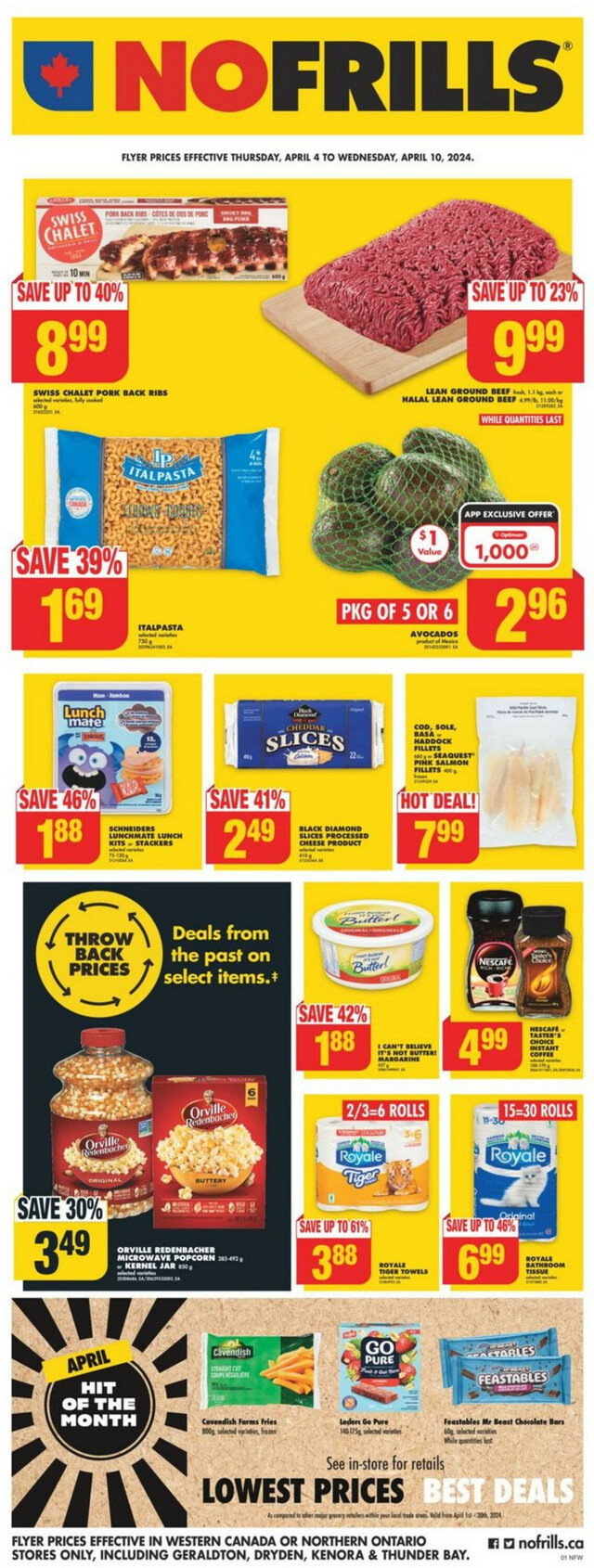 No Frills Flyer from 04/04/2024