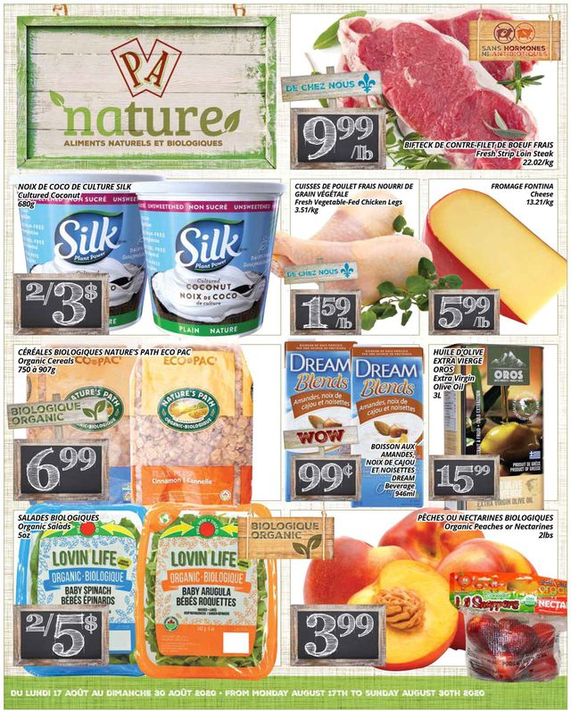PA Supermarché Flyer from 08/17/2020