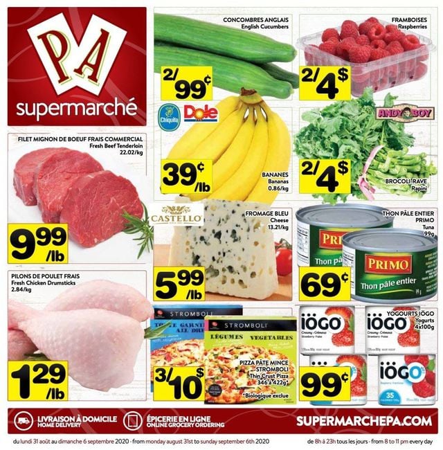 PA Supermarché Flyer from 08/31/2020