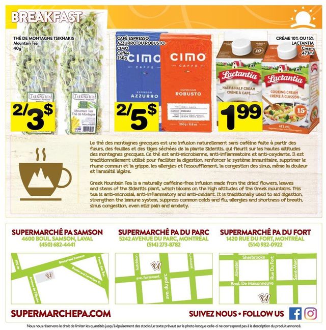 PA Supermarché Flyer from 10/12/2020
