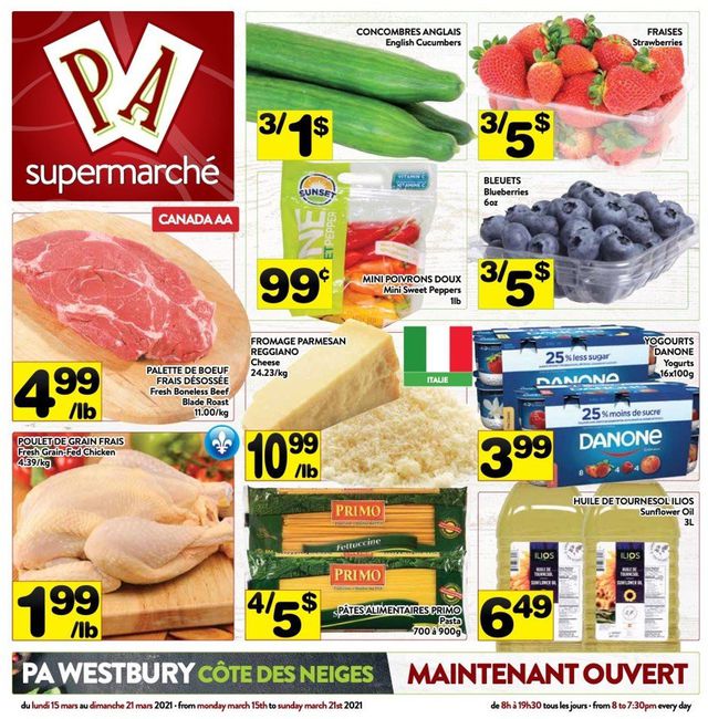 PA Supermarché Flyer from 03/15/2021