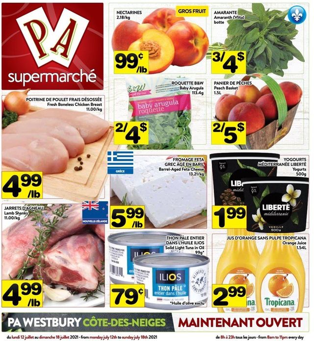 PA Supermarché Flyer from 07/12/2021