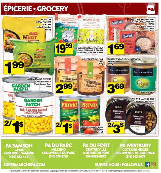 PA Supermarché Flyer from 07/19/2021